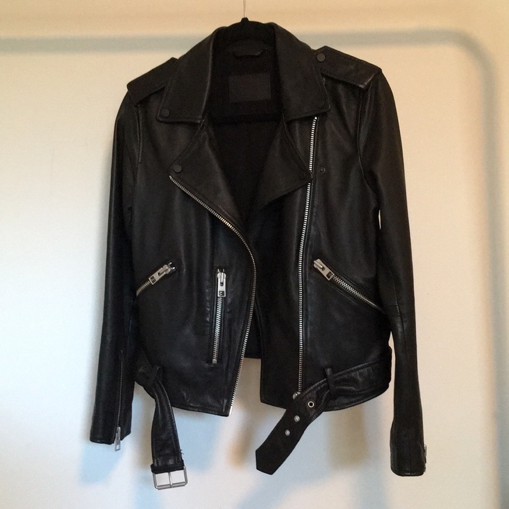 All Saints Balfern Leather Jacket US Sz 6